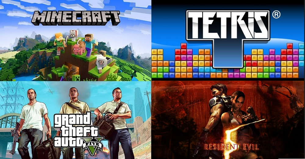 Imagenes de Minecraft, Tetris, grand theft auto five, Resident evil 5