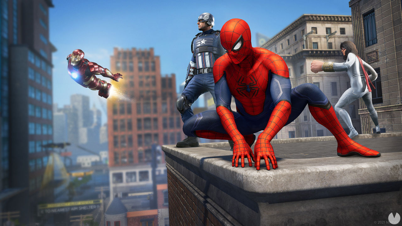 Marvel's Avengers secuencia spiderman
