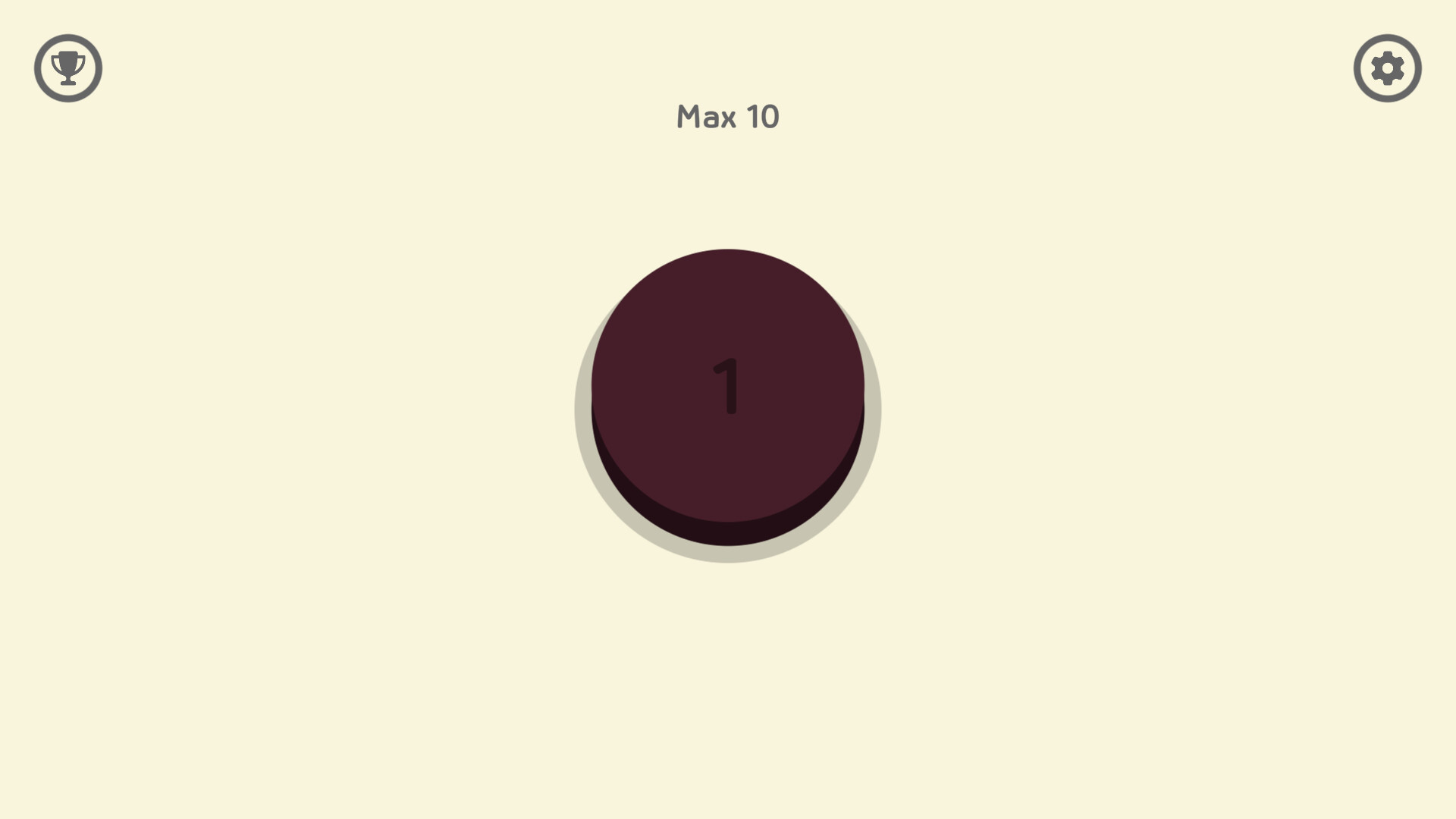 botón marrón con puntuación