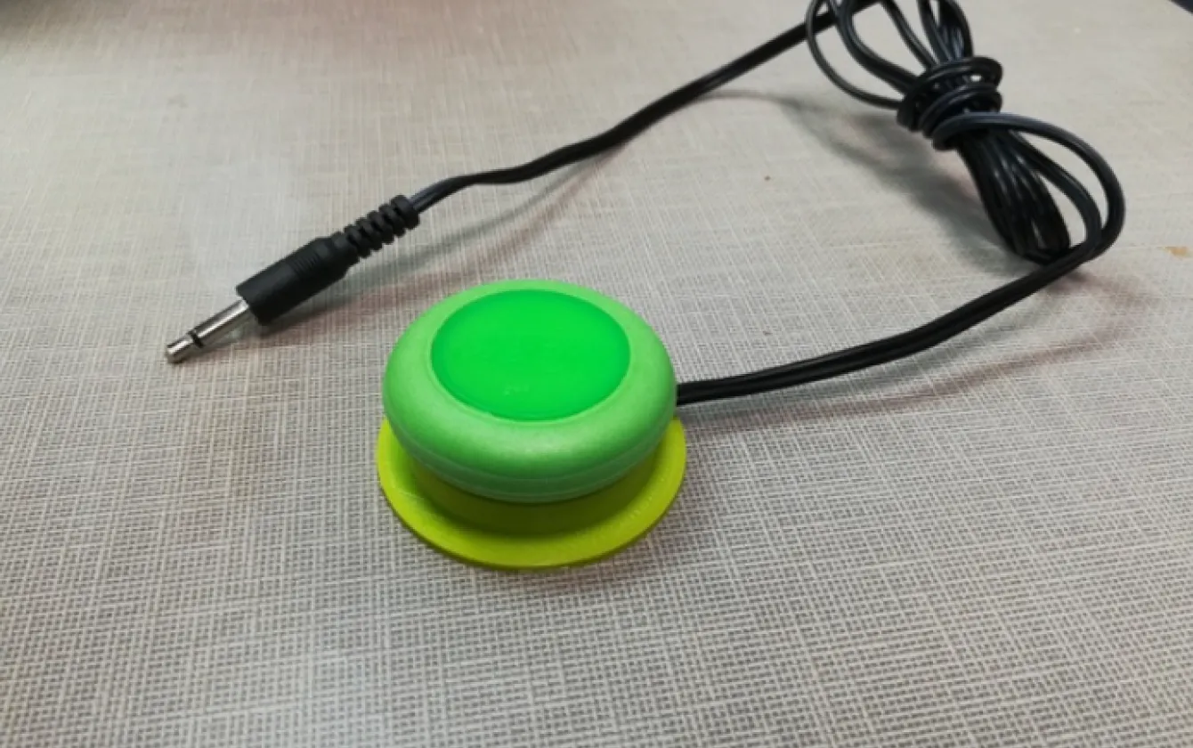 Adaptador Switch 1, Resultado del pulsador tras la impresión en 3D