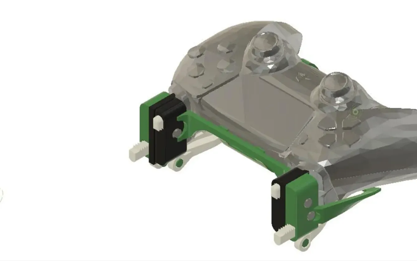 PS5 Sistema de fácil control 2, Modelo 3D del periférico en distinta posición