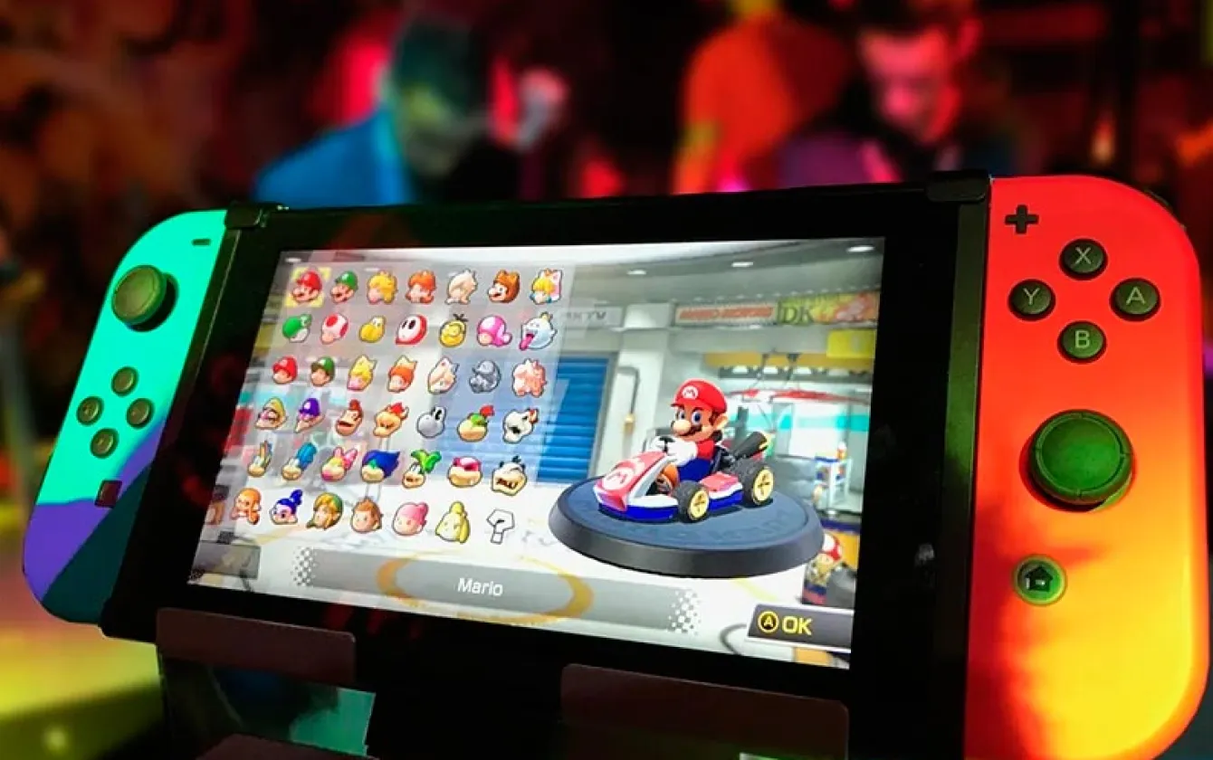 Ampliar Nintendo Switch con el panel de selección de personaje de Mario Kart 8