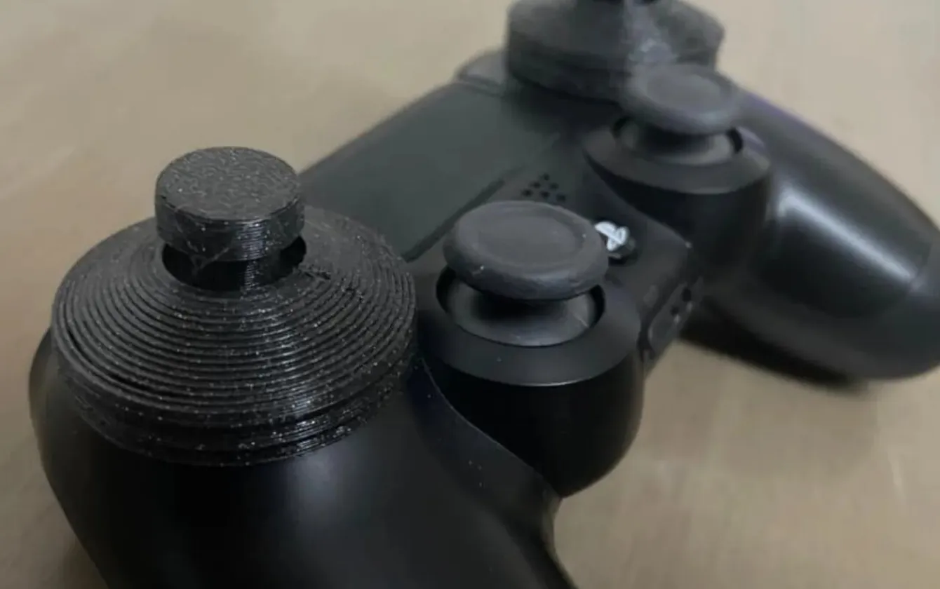 PS4 Joysticks adaptados 4, Mando desde otra posición