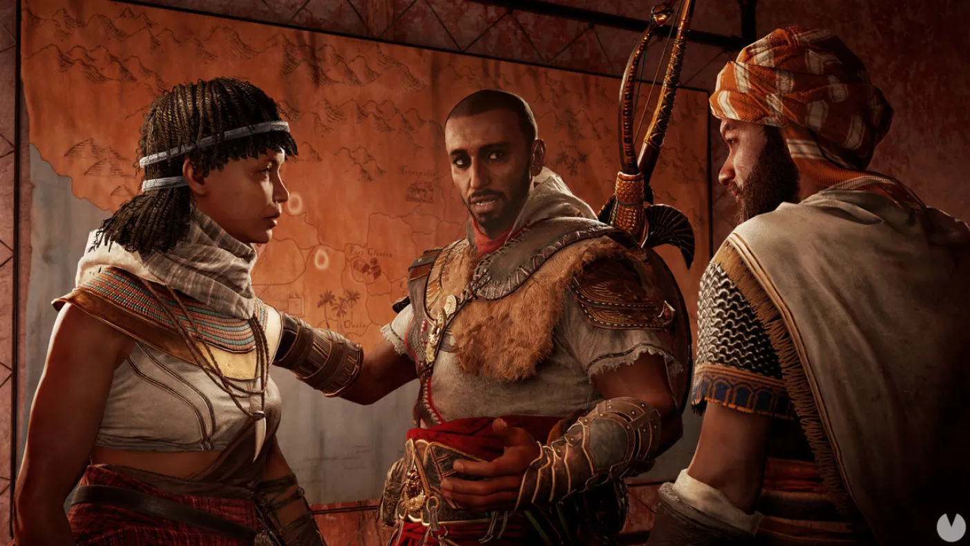 Ampliar  	Secuencia de juego diálogo faraón Assassin´s Creed Origins